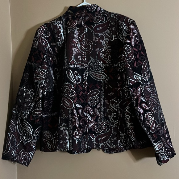 Carpet bag material jacket metallic textured - Picture 5 of 5